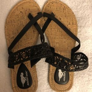 Black Rocket Dog Sandals